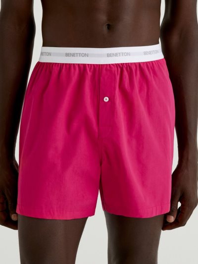 Men's Benetton Cyclamen Logoed Elastic Boxers Cyclamen | NZ211888