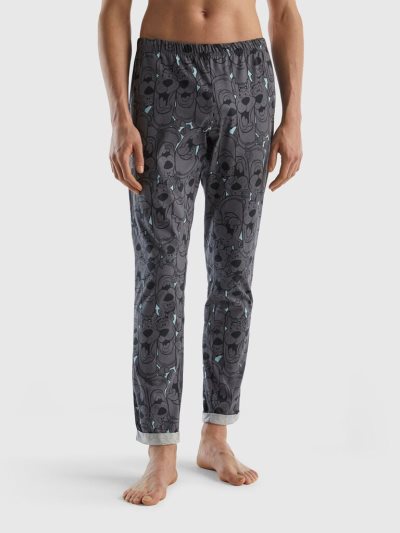 Men's Benetton Warm Scooby-doo Trousers Grey | NZ148316