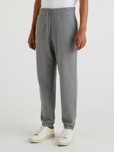 Men's Benetton Warm Sweat Joggers Dark Grey | NZ392271