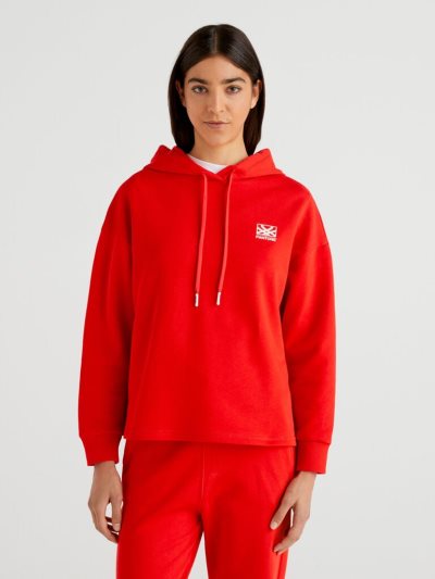 Women's Benetton Benettonxpantone™ Hoodie Red | NZ398043