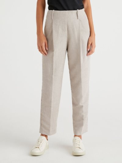 Women's Benetton Corduroy Trousers Grey | NZ322784