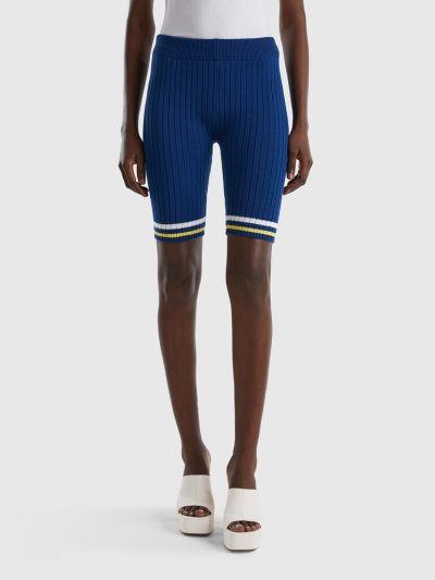 Women's Benetton Cycling Shorts Blue | NZ136420