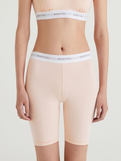 Women's Benetton Cycling Shorts Pink | NZ442326