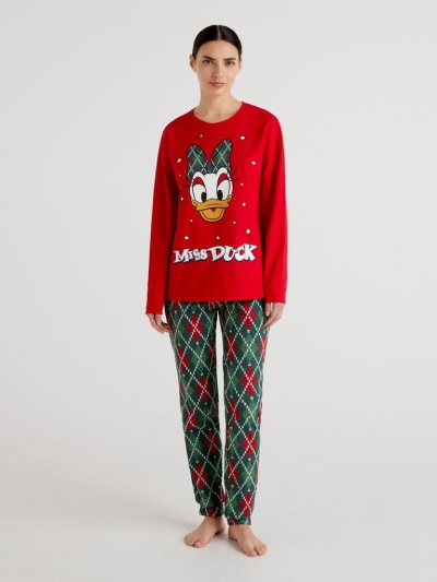 Women's Benetton Daisy Duck Christmas Matching Sets Red | NZ664374