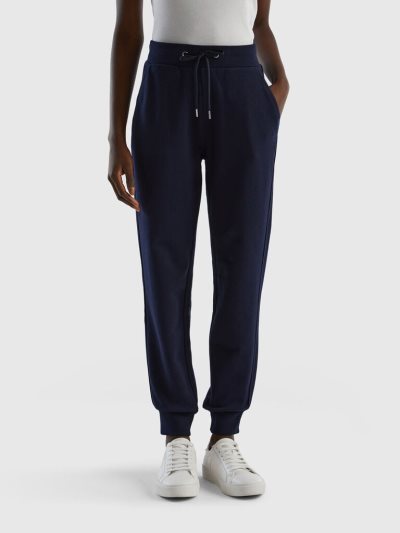 Women's Benetton Drawstring Sweatpants Dark Blue | NZ968046