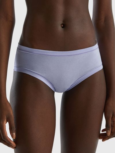 Women's Benetton High-rise Super Stretch Organic Cotton Knickers Lavender | NZ947787