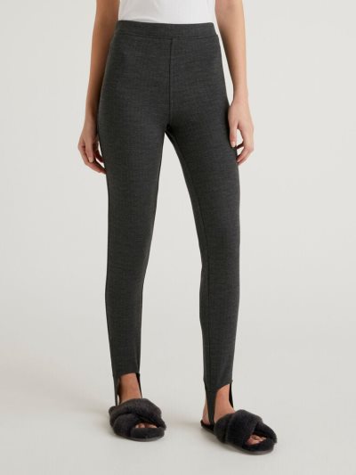 Women's Benetton Insole Leggings Black | NZ798212