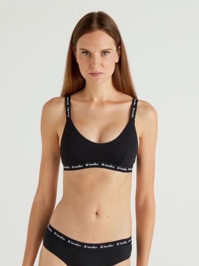 Women's Benetton Light Padding Bras Black | NZ193239