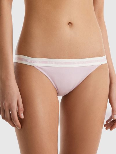 Women's Benetton Low-rise Organic Cotton Knickers Lilac | NZ772696