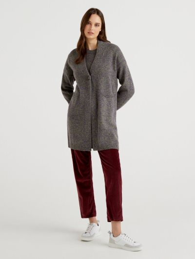 Women's Benetton Pure Shetland Wool Coats Multi-color | NZ069520